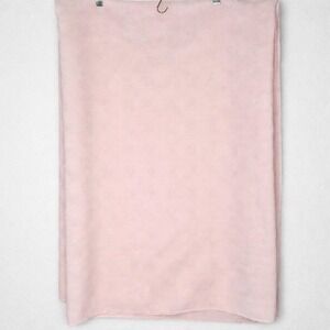 VTG Pink Waffle Weave Tablecloth 59x81 Textured Square Pattern Cottagecore